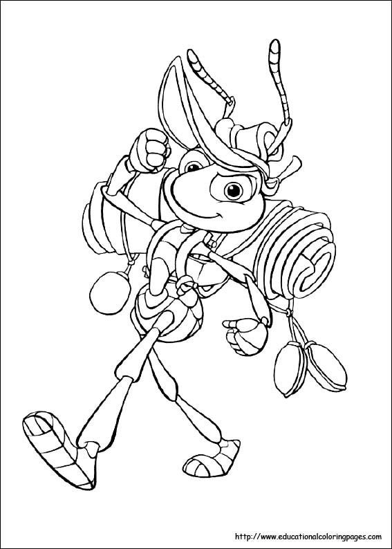 a bugs life coloring pages ladybug - photo #48